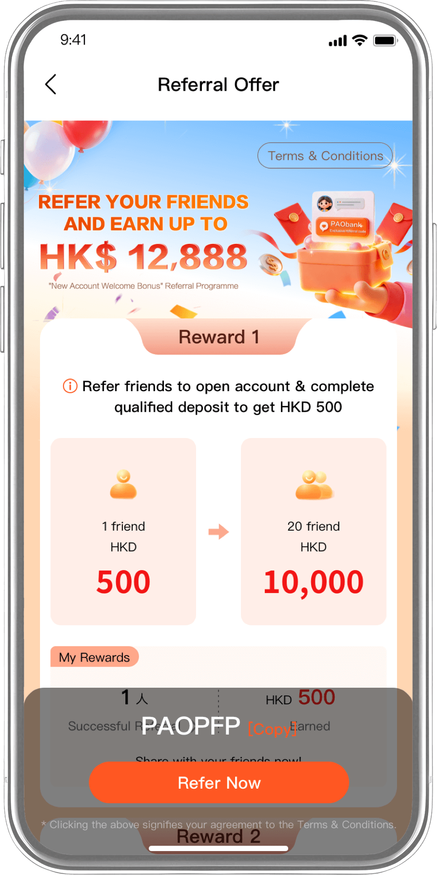 New Account Welcome Bonus Referral Programme