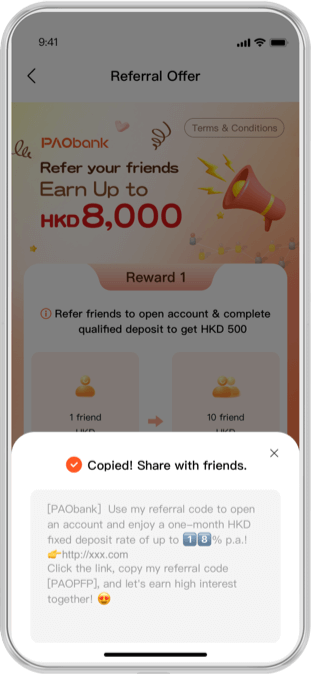 New Account Welcome Bonus Referral Programme