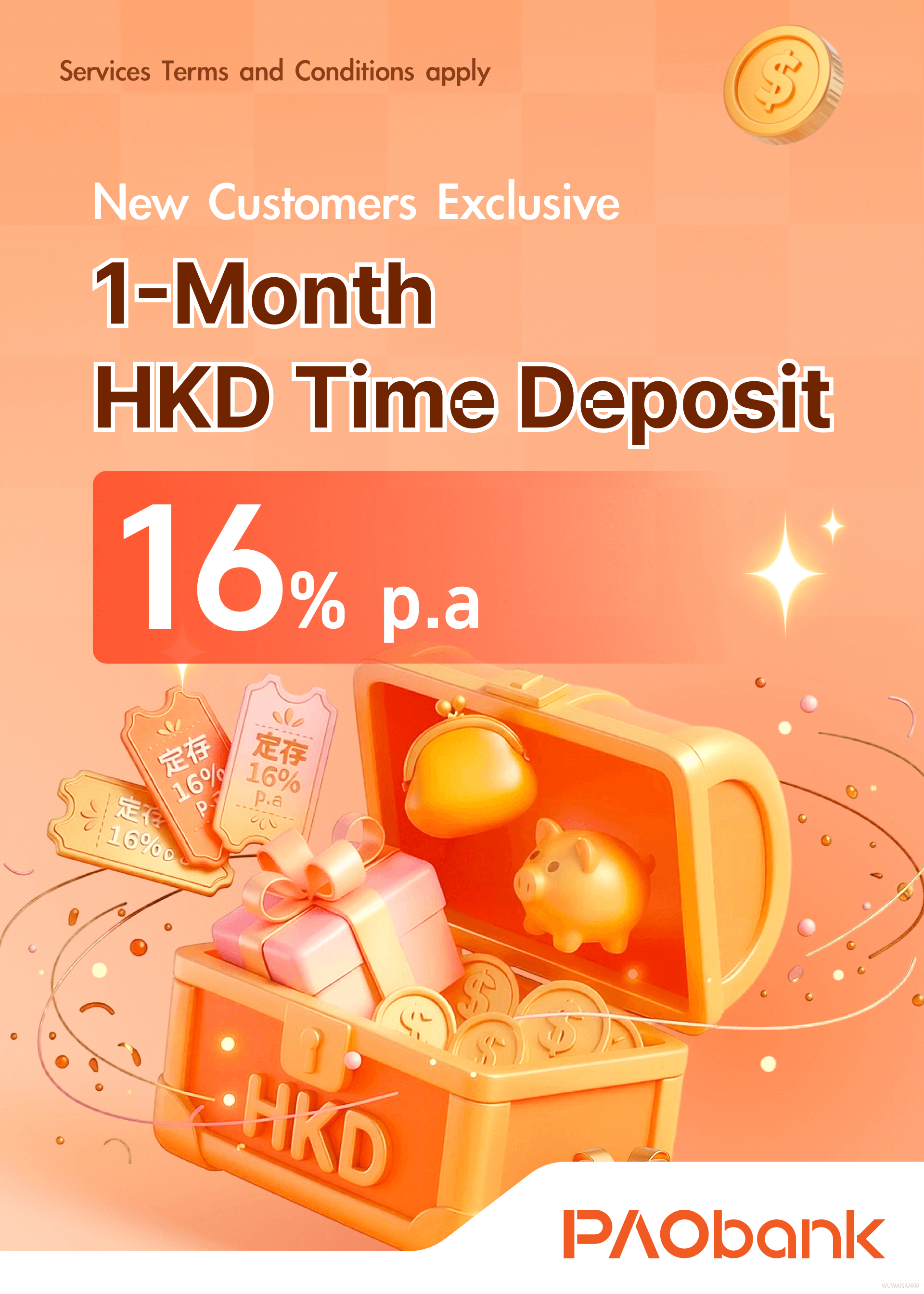 PAObank - Unlimited Deposit Amount