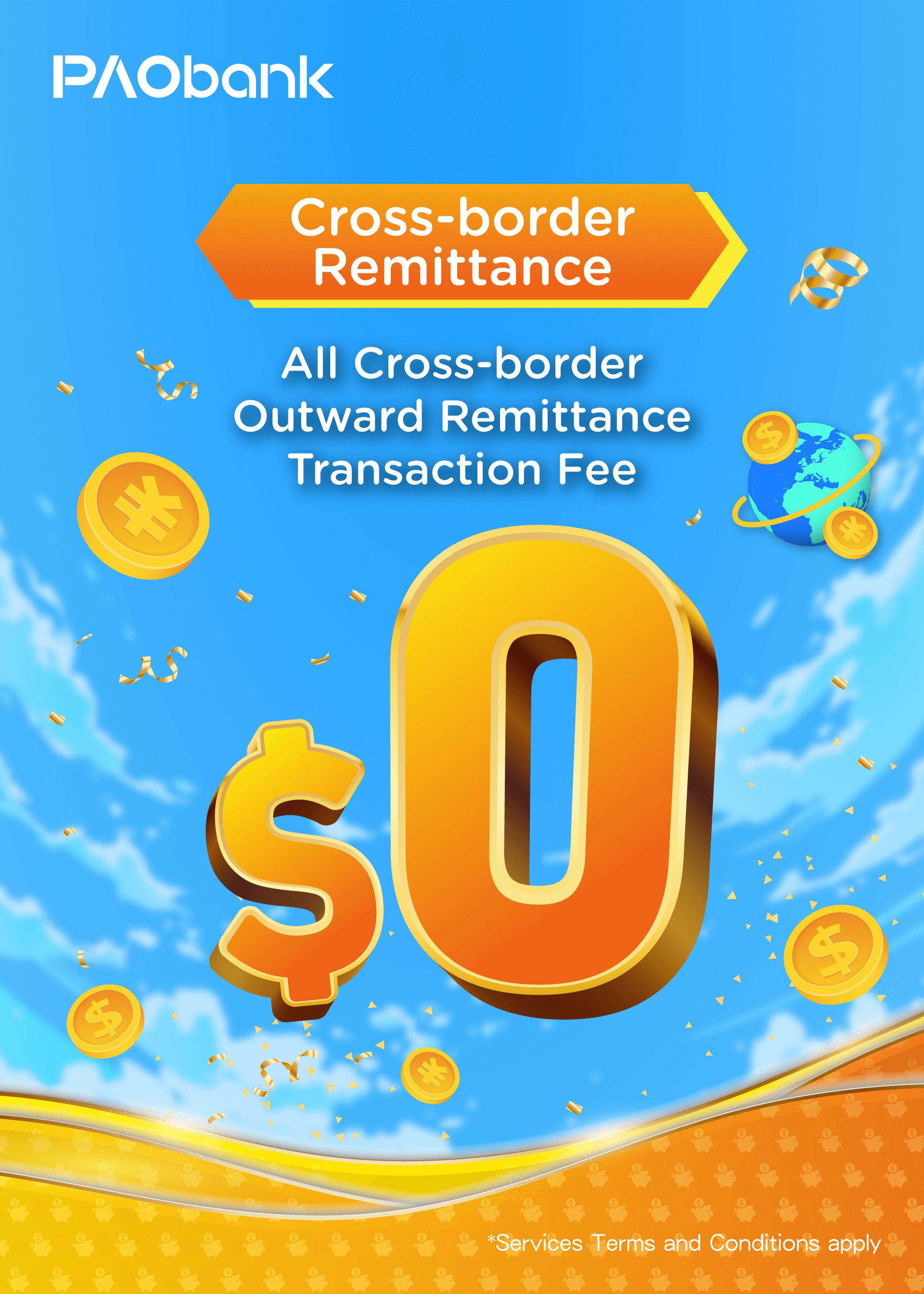 Cross-border Outward Remittance Transaction Fee Waiver Offer