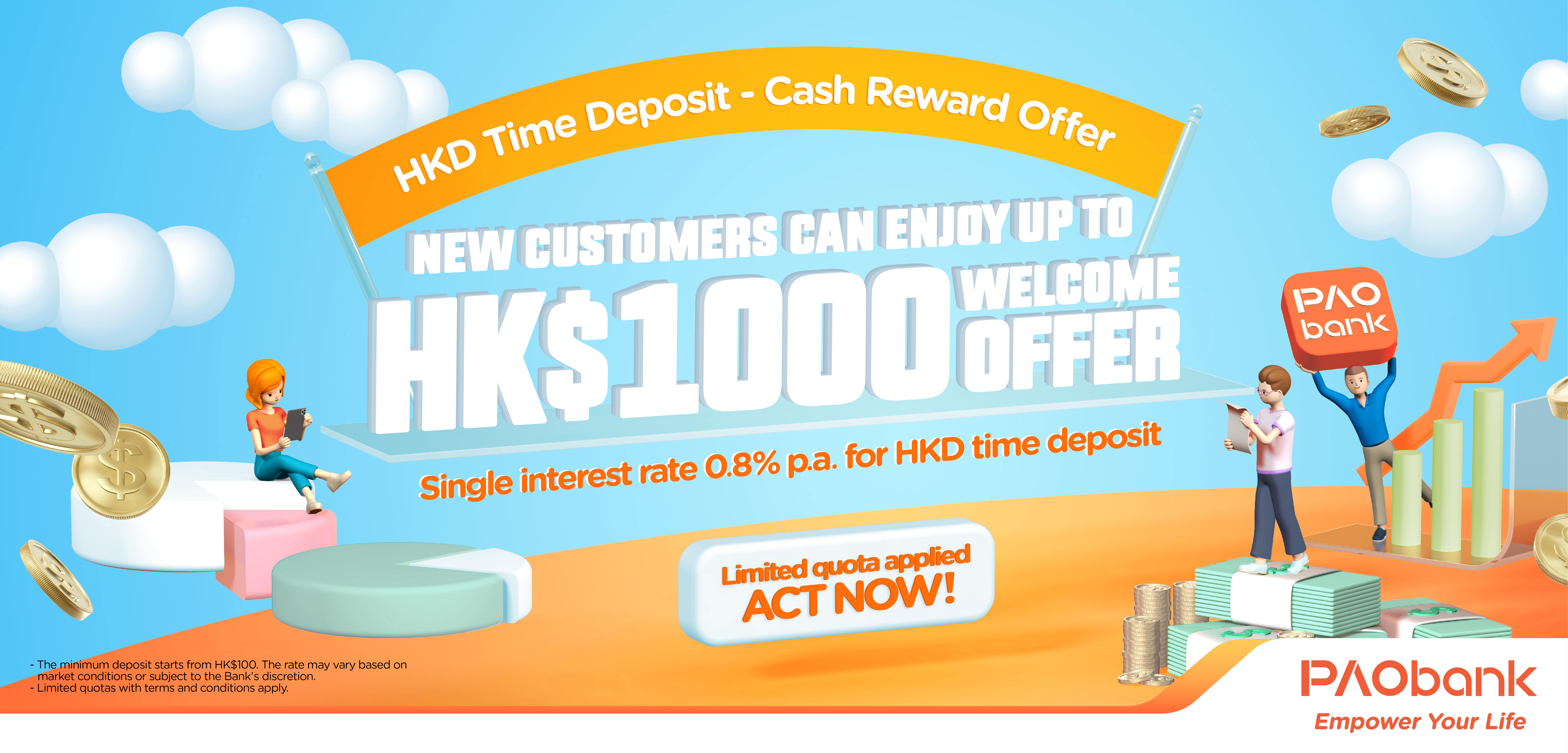 PAObank Time Deposit Cash Reward Offer | PAObank